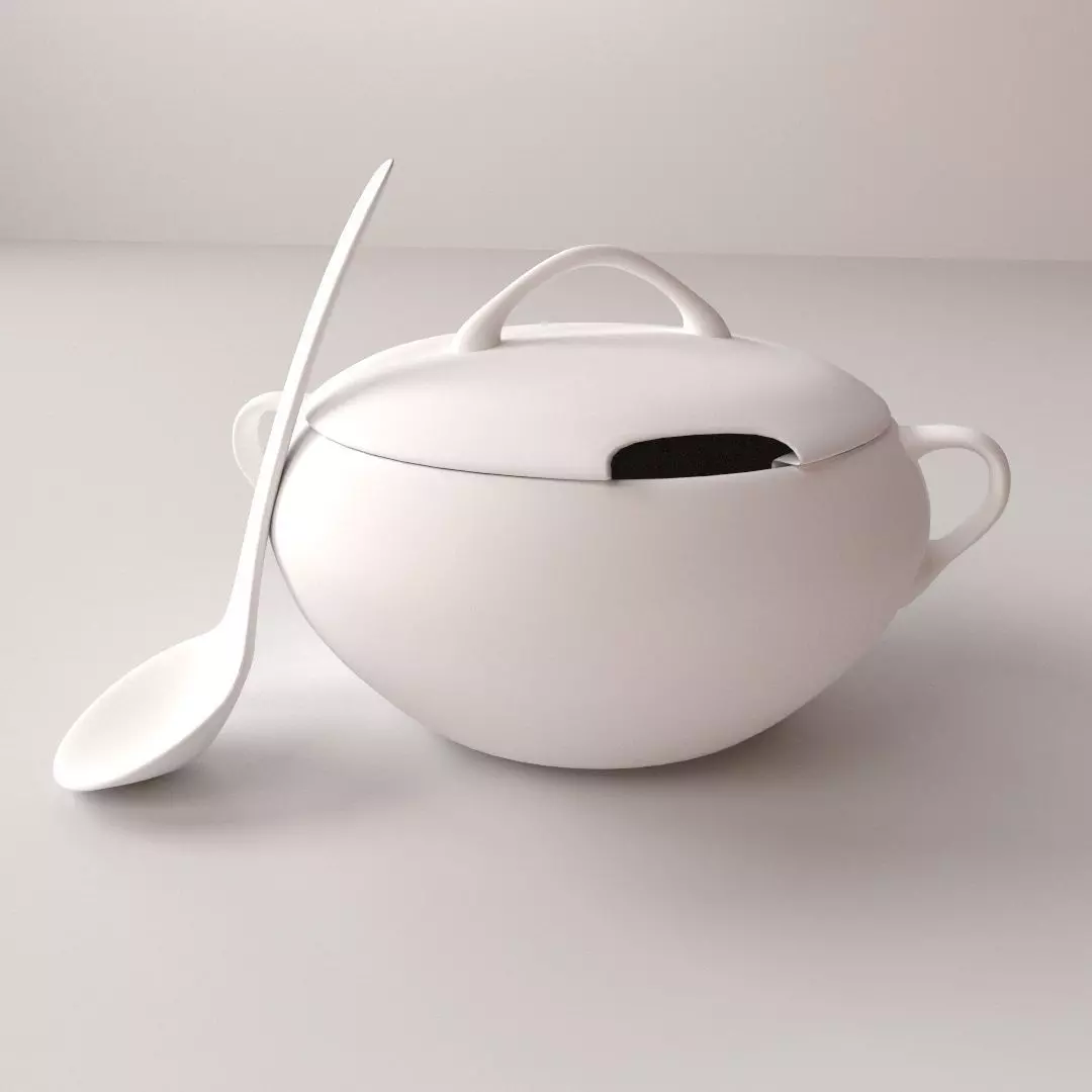 Soup Tureen 3D model_0