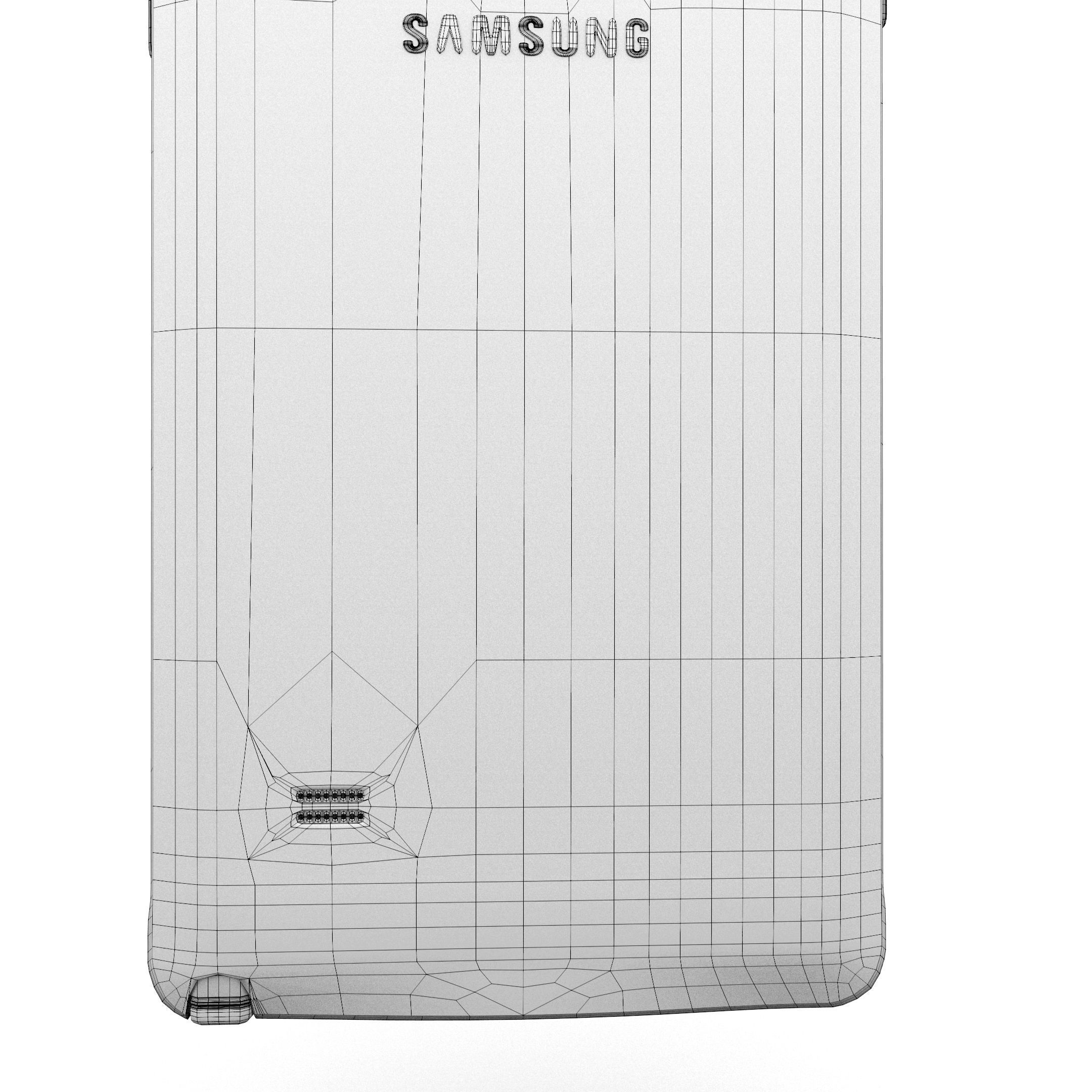 Samsung Galaxy Note 4 Frosted White Low-poly 3D model_58