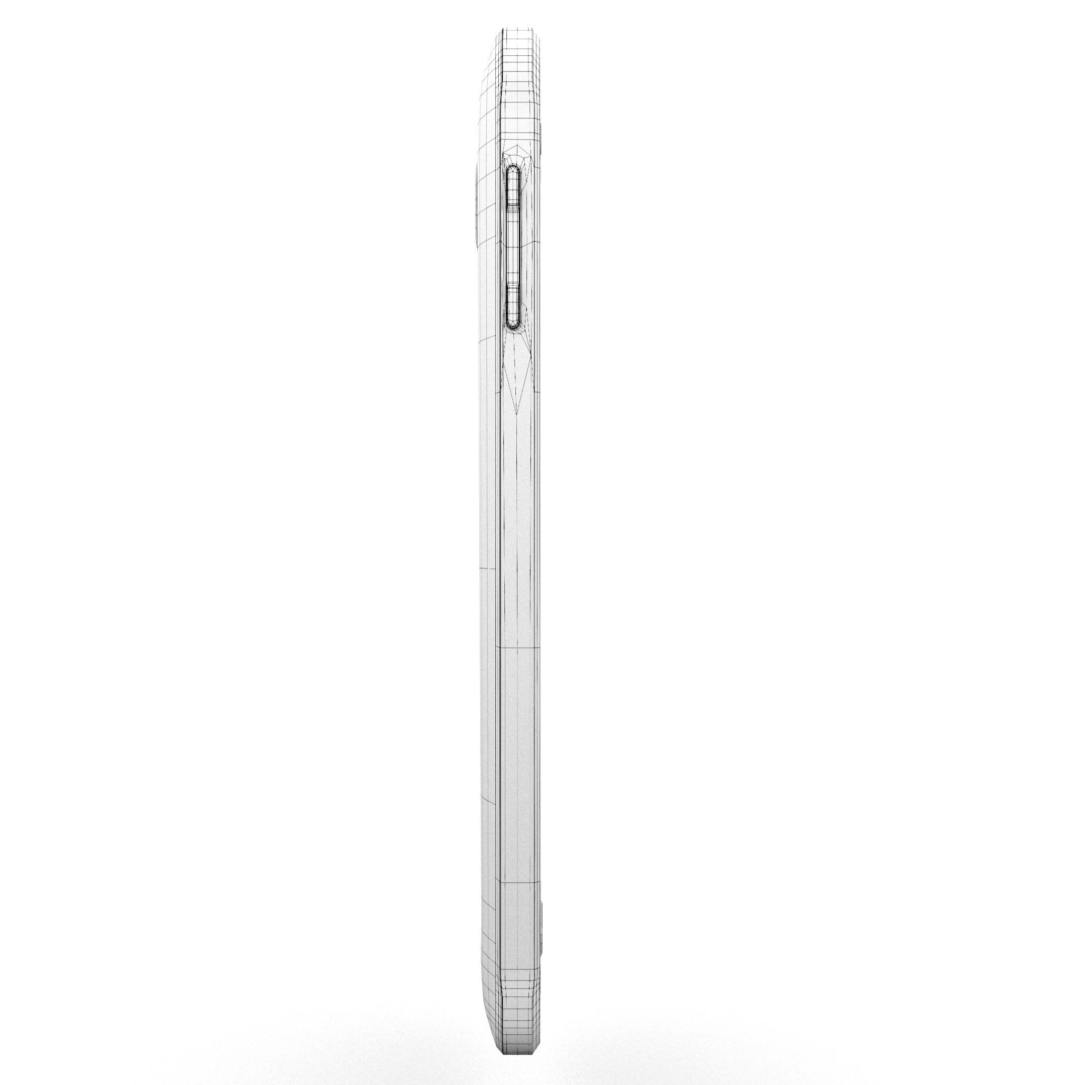 Samsung Galaxy Note 4 Frosted White Low-poly 3D model_61