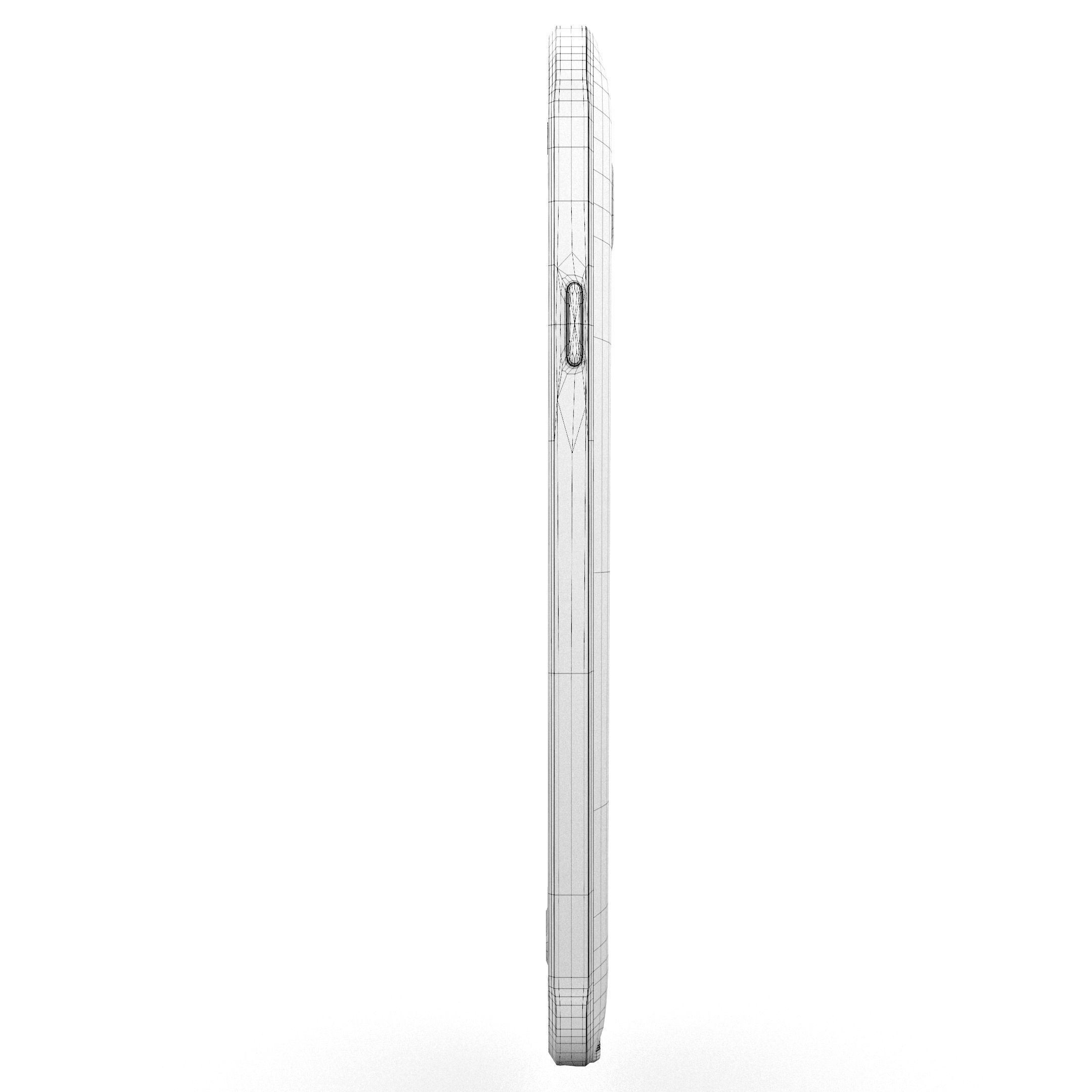 Samsung Galaxy Note 4 Frosted White Low-poly 3D model_38