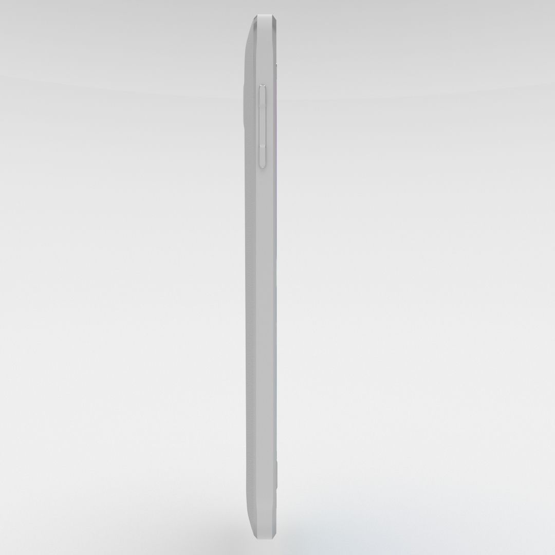 Samsung Galaxy Note 4 Frosted White Low-poly 3D model_63
