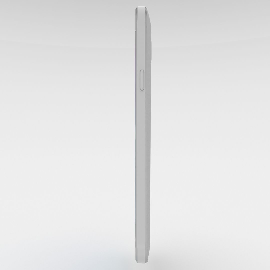 Samsung Galaxy Note 4 Frosted White Low-poly 3D model_71