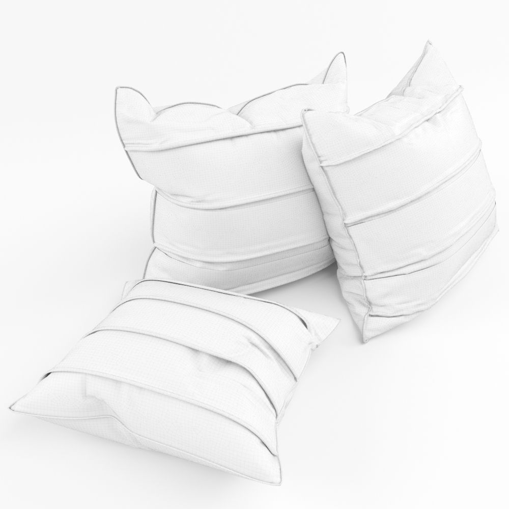 Pillow three pillows 3D model_4