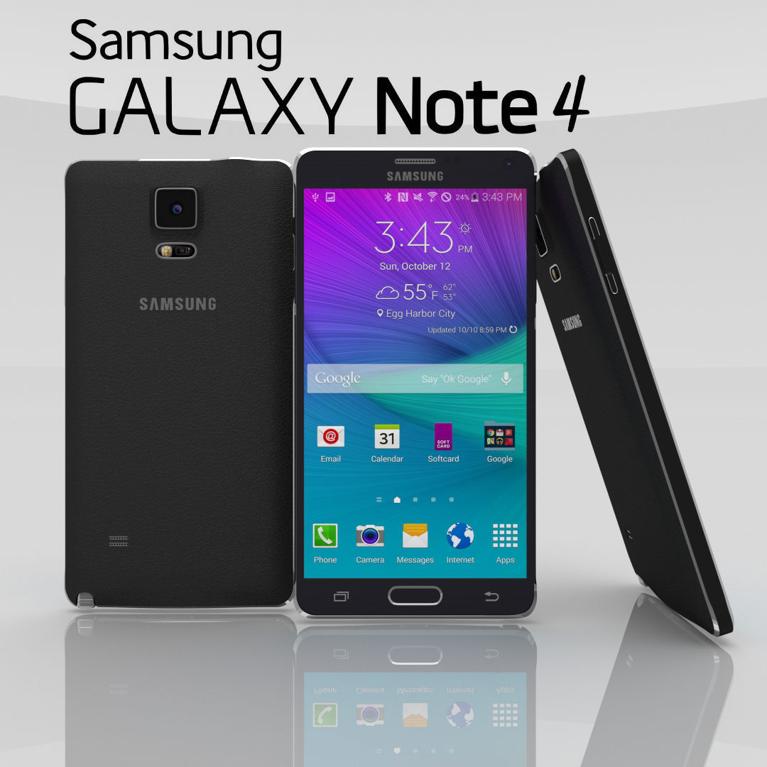 Samsung Galaxy Note 4 Pack Low-poly 3D model_19
