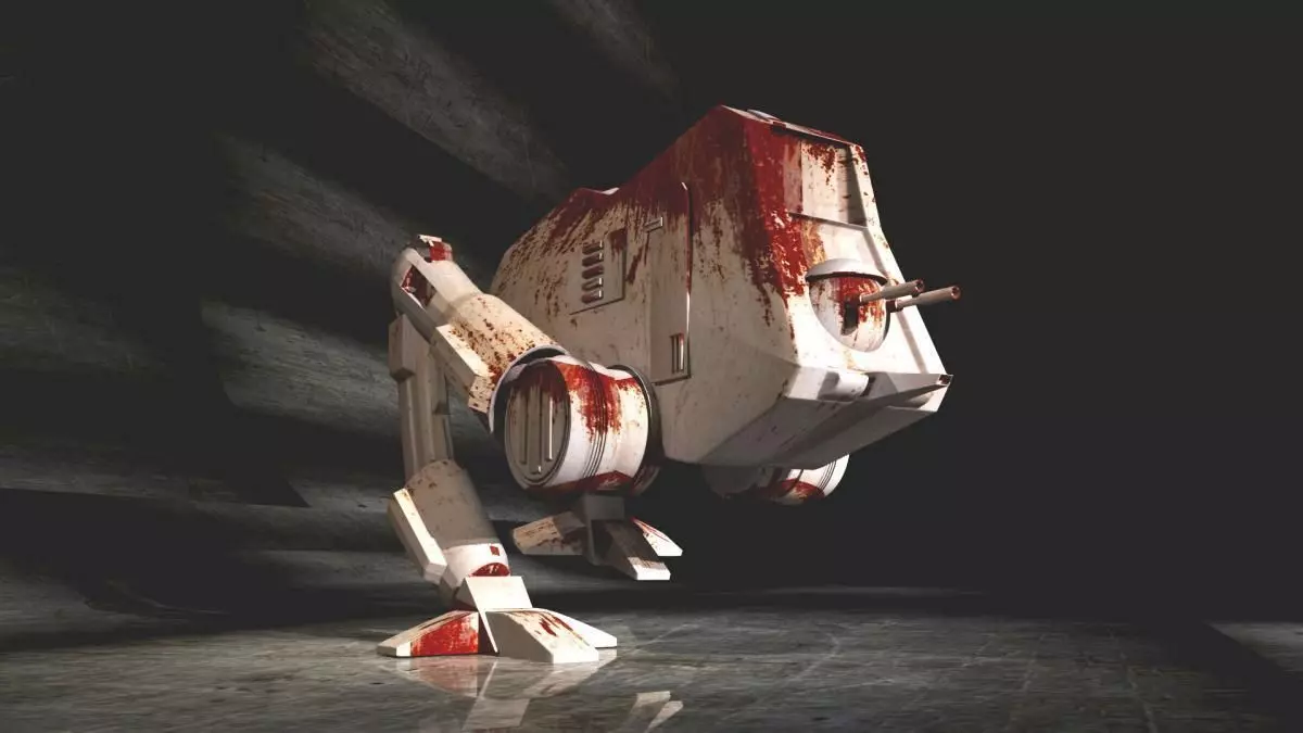 Old Robot 3D model_0