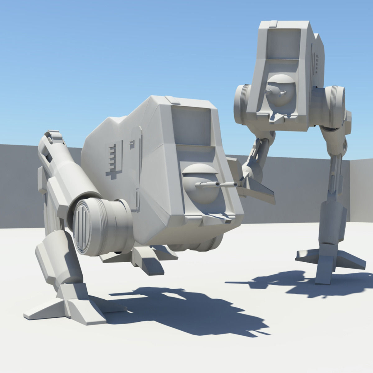 Old Robot 3D model_3