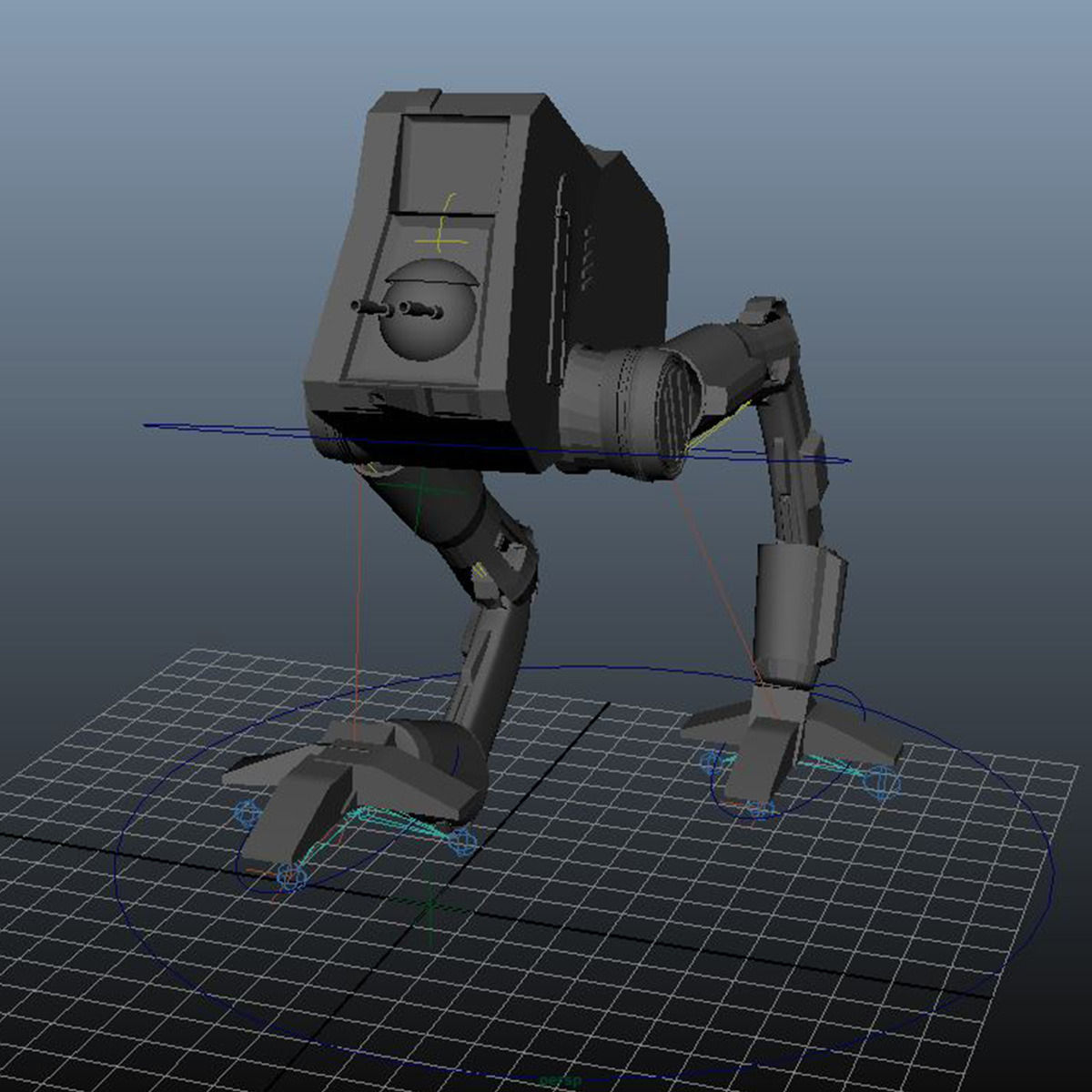 Old Robot 3D model_4
