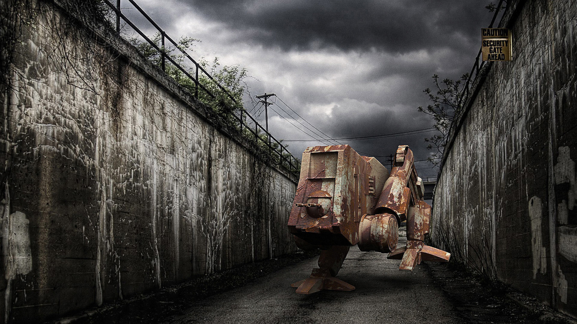 Old Robot 3D model_9