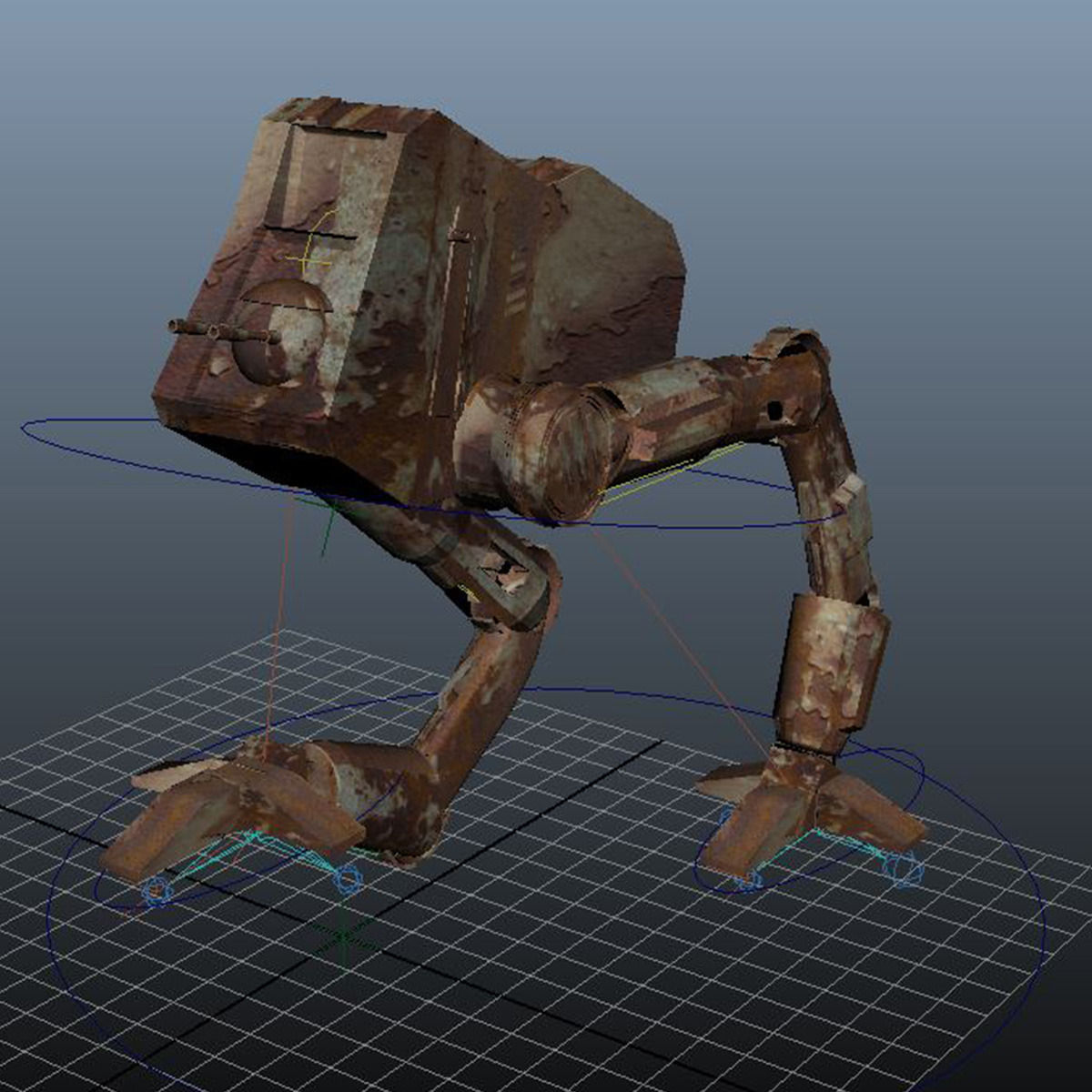 Old Robot 3D model_8