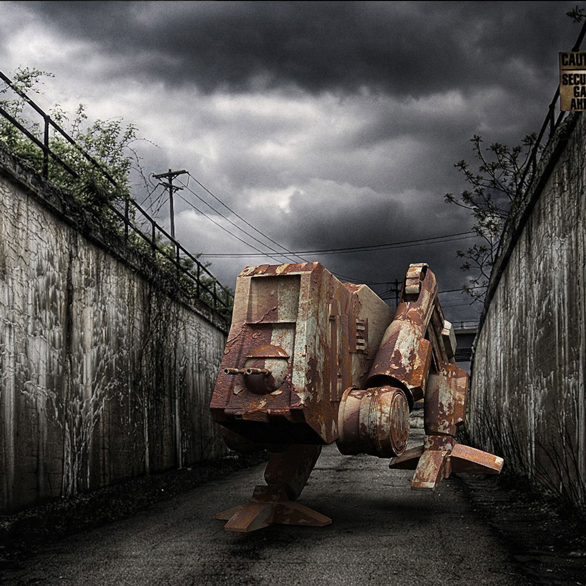 Old Robot 3D model_1