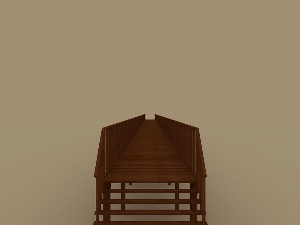 WOODEN BRIDGE 3D model_11