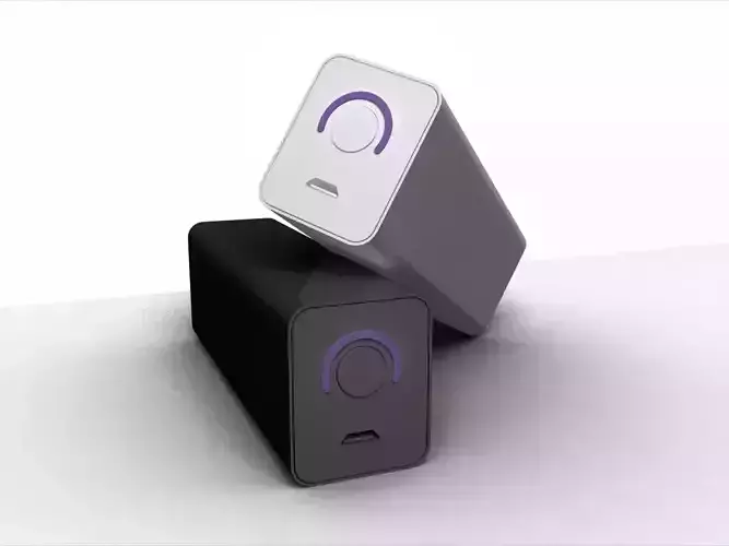 Powerbank two power banks Low-poly 3D model