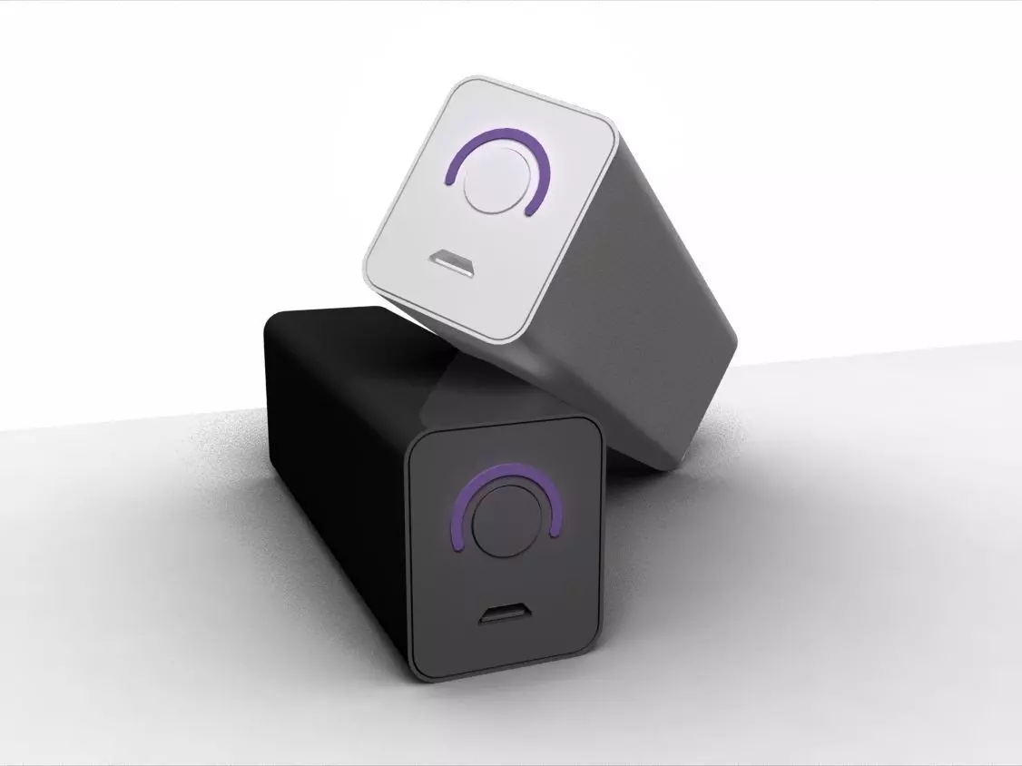 Powerbank two power banks Low-poly 3D model