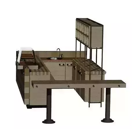 bar-furniture kitchen with sink and counter top