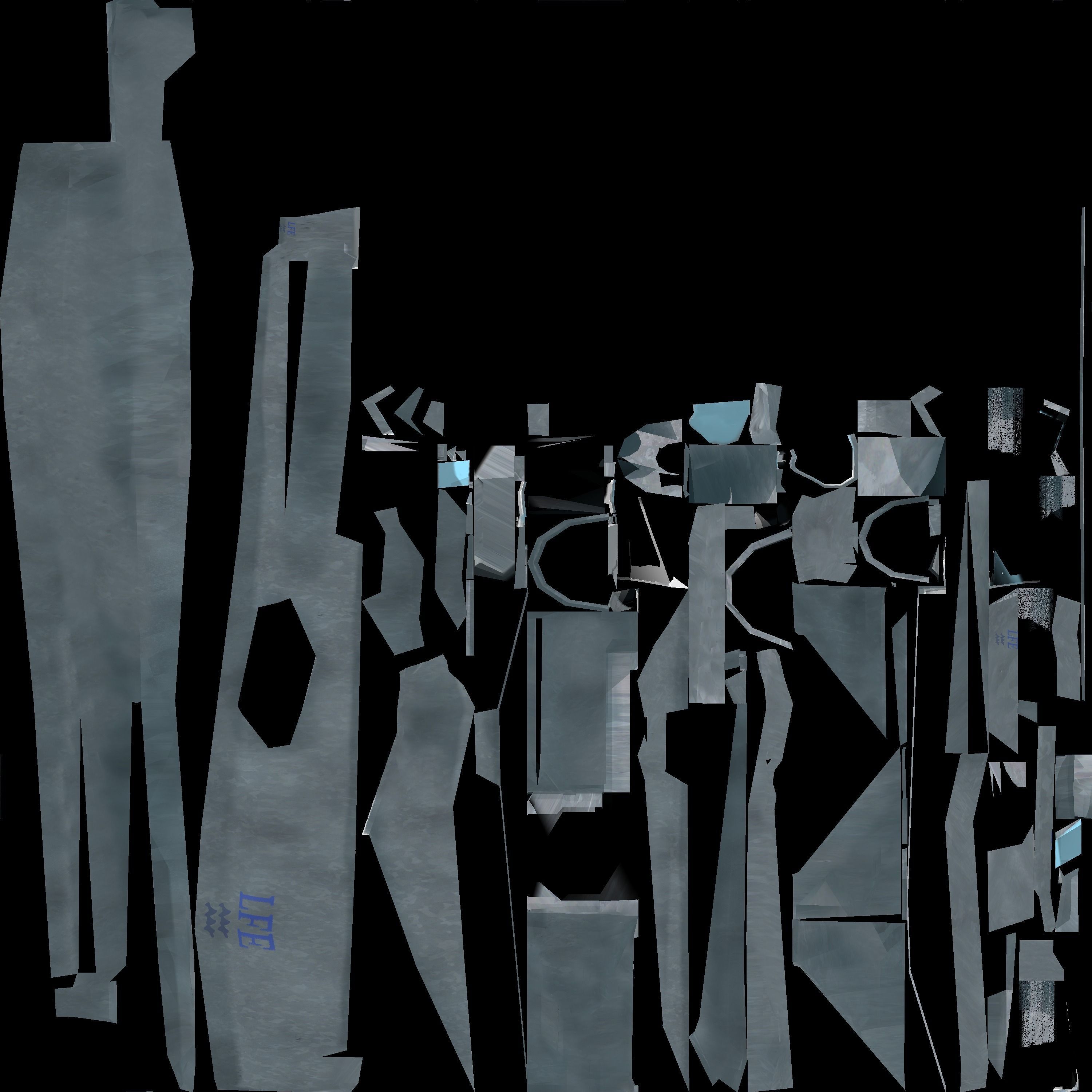 Original Sci-fi Submarine Low-poly 3D model_6