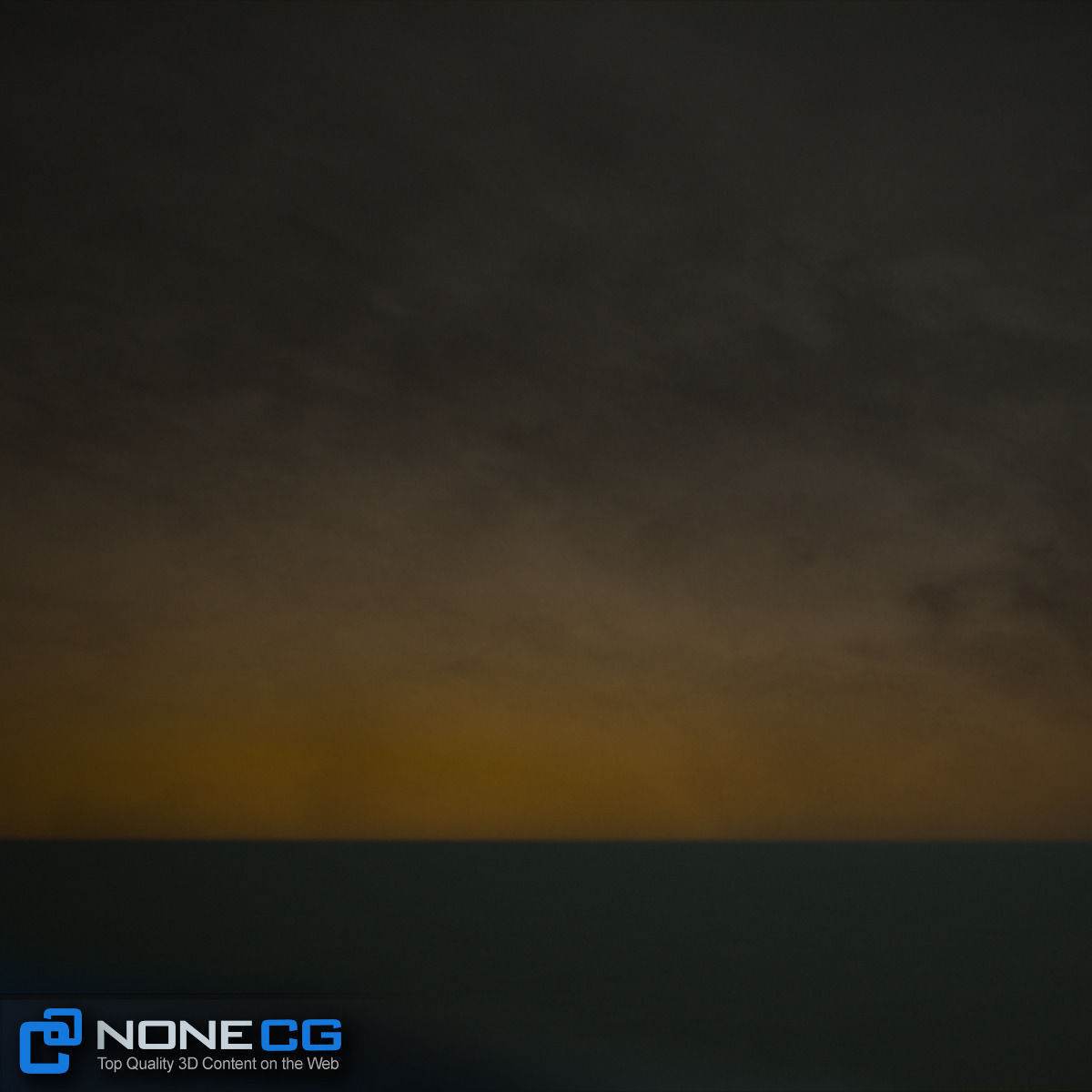 3D Environment building with sun setting behind it 3D model_7