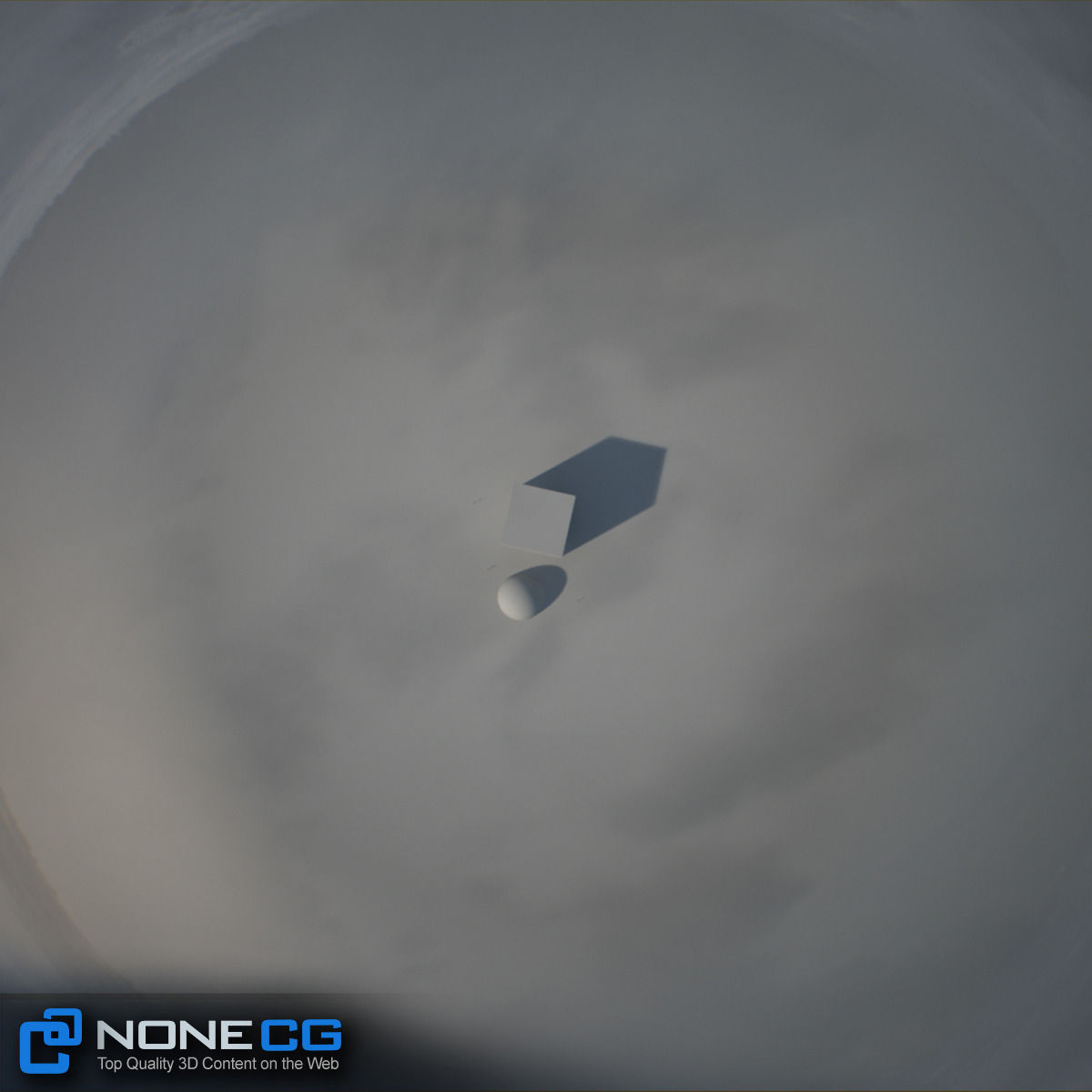 3D Environment building with sun setting behind it 3D model_24