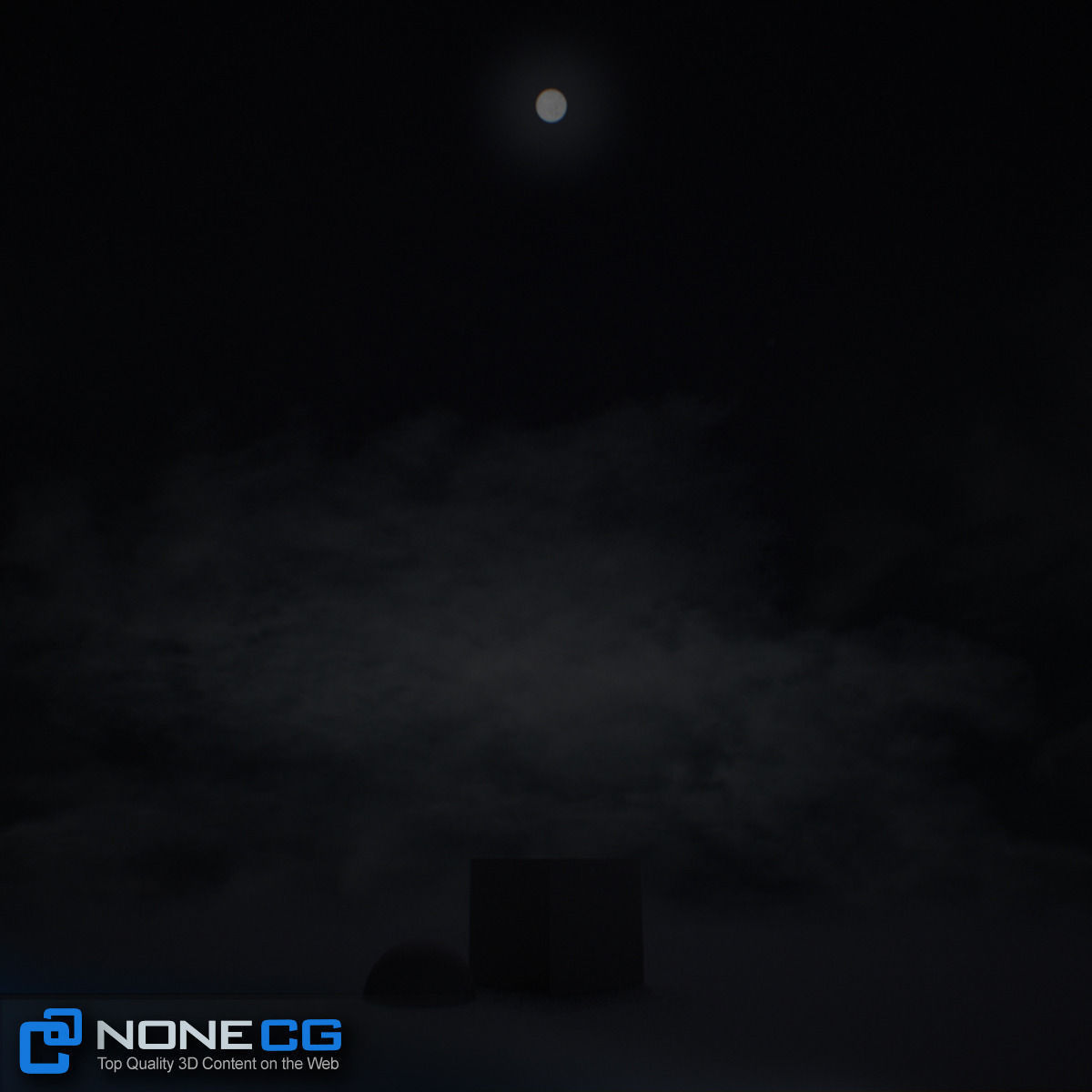 3D Environment building with sun setting behind it 3D model_20