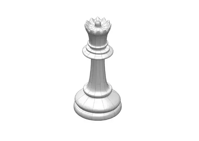 Chess queen 3D model
