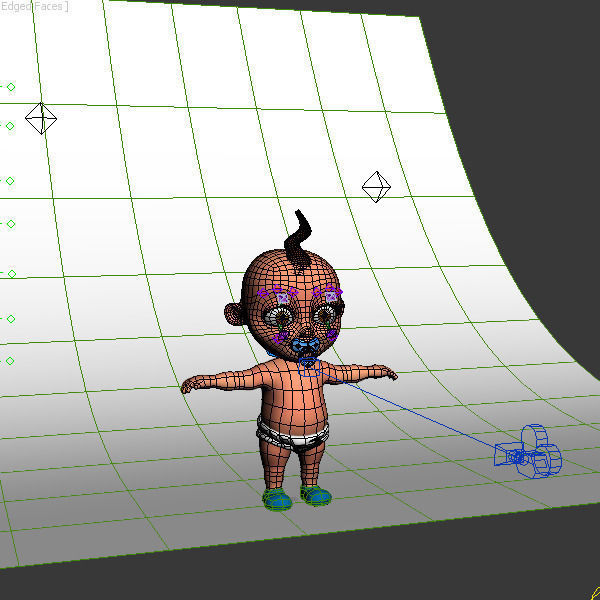 Baby Jake Cartoon Rigged 3D model_18