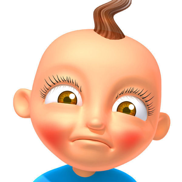 Baby Jake Cartoon Rigged 3D model_20