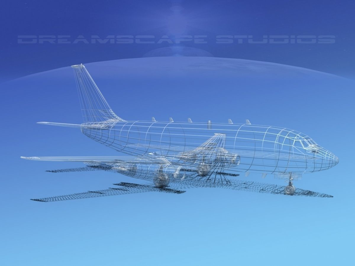 Boeing T-43 V02 USAF 3D model_11