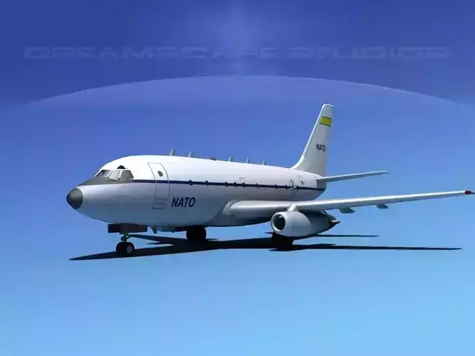 Boeing T-43 NATO Military Jet 3D model