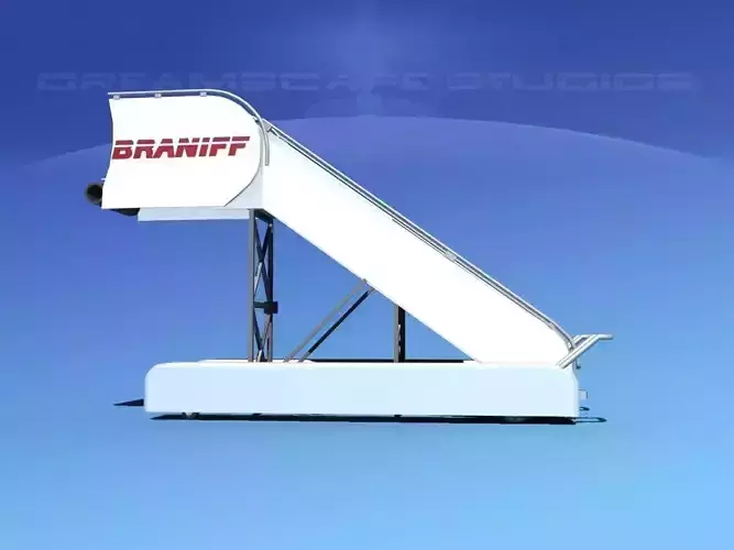 Airport Stairs Braniff Intl 3D model