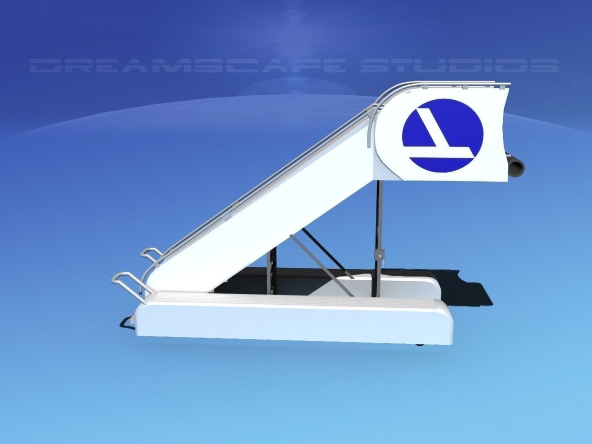 Airport Stairs Eastern 2 3D model_6