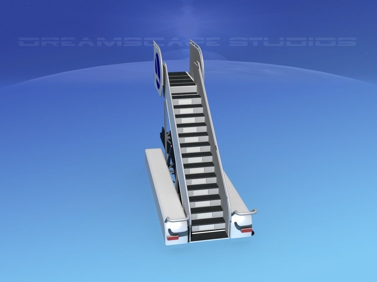 Airport Stairs Eastern 2 3D model_10