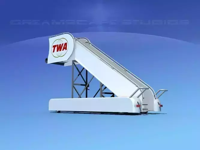Airport Stairs TWA 3D model
