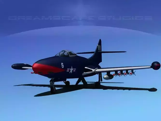 Grumman F9F-5 Panther USMC V03