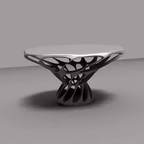 Table with spiral design