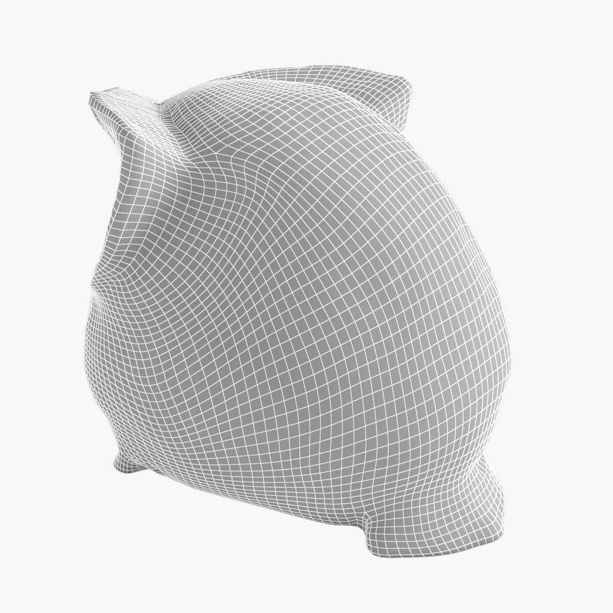 Figurine Owl wood 3D model_10