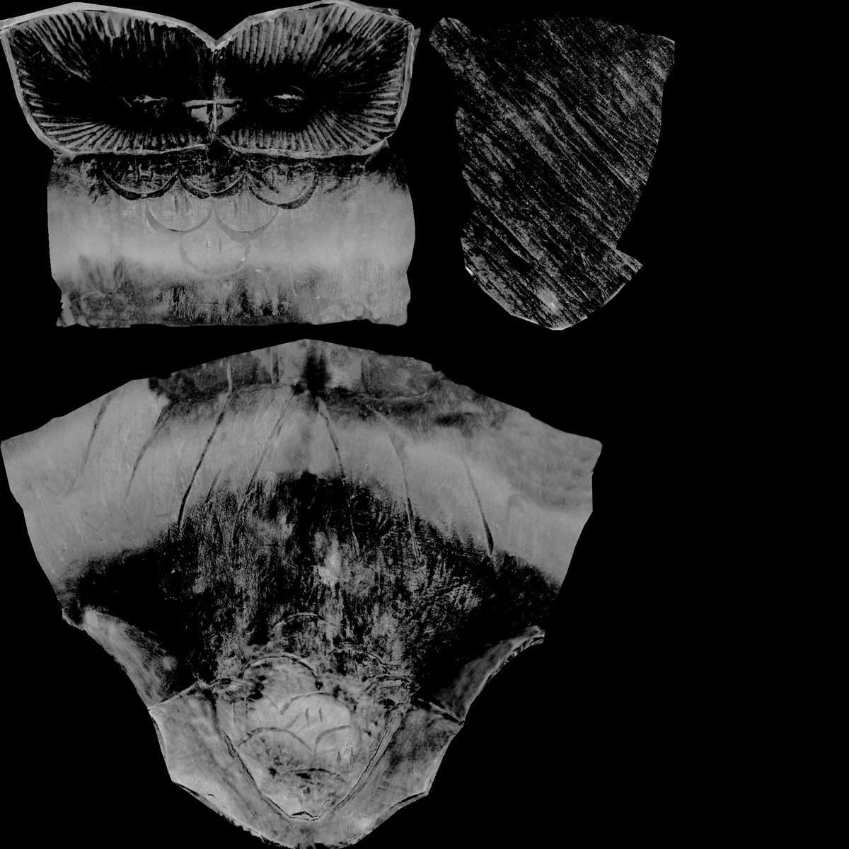 Figurine Owl wood 3D model_12