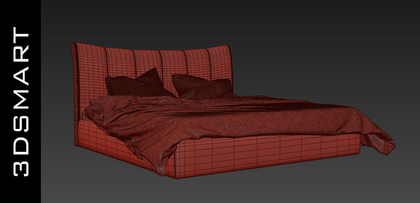 Bed smart 3D model_3