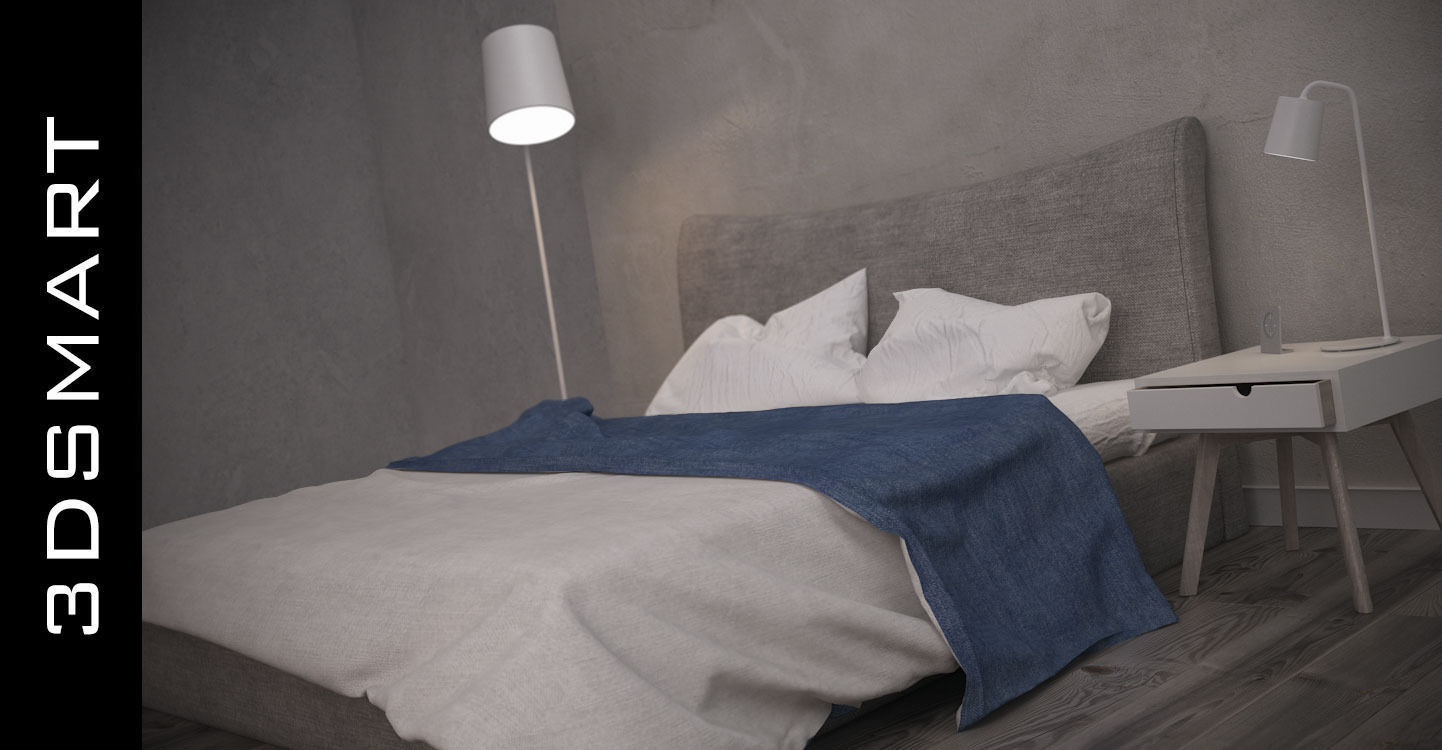 Bed smart 3D model_2
