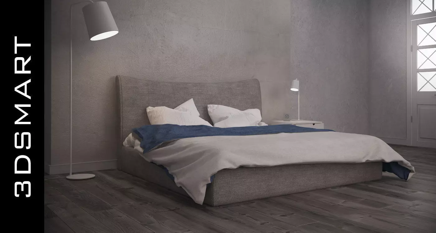 Bed smart 3D model_0