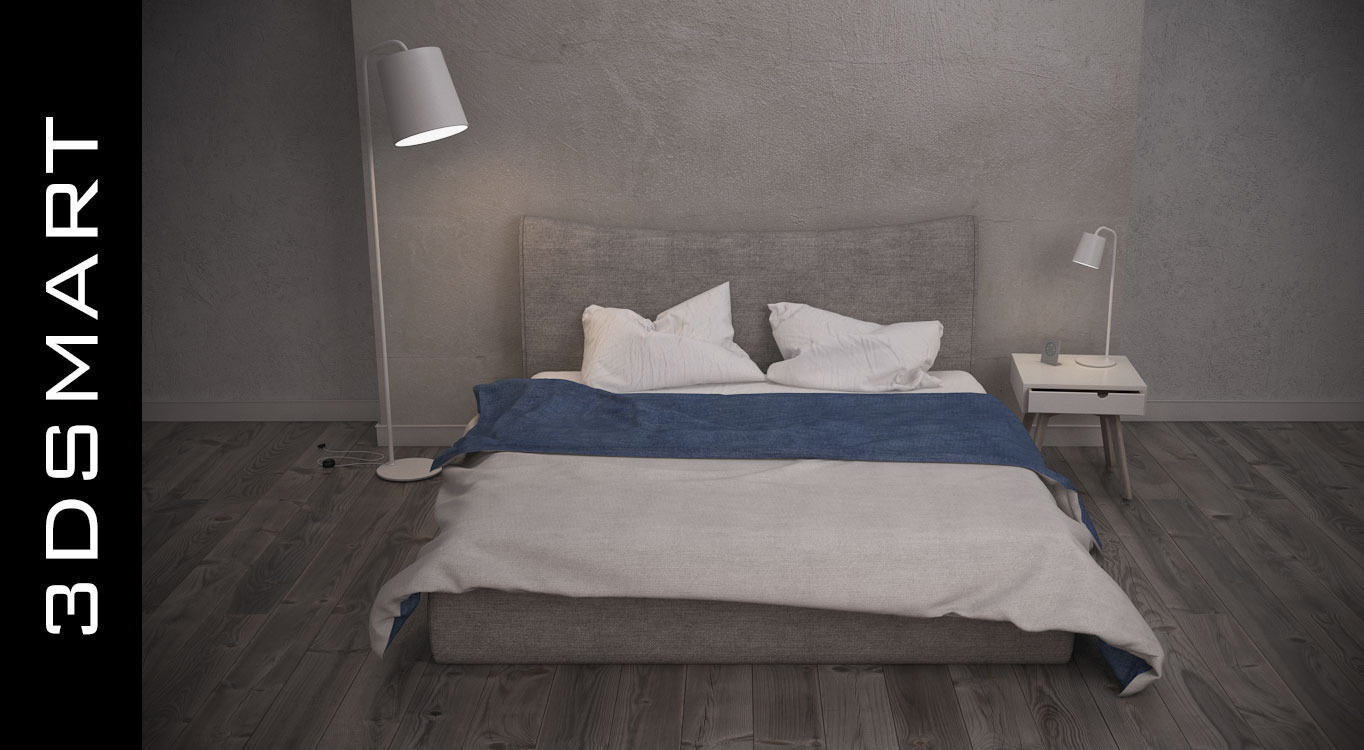 Bed smart 3D model_1