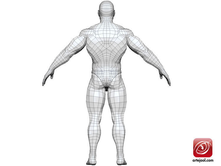 BodybuilderB male bodybuilder 3D model_6