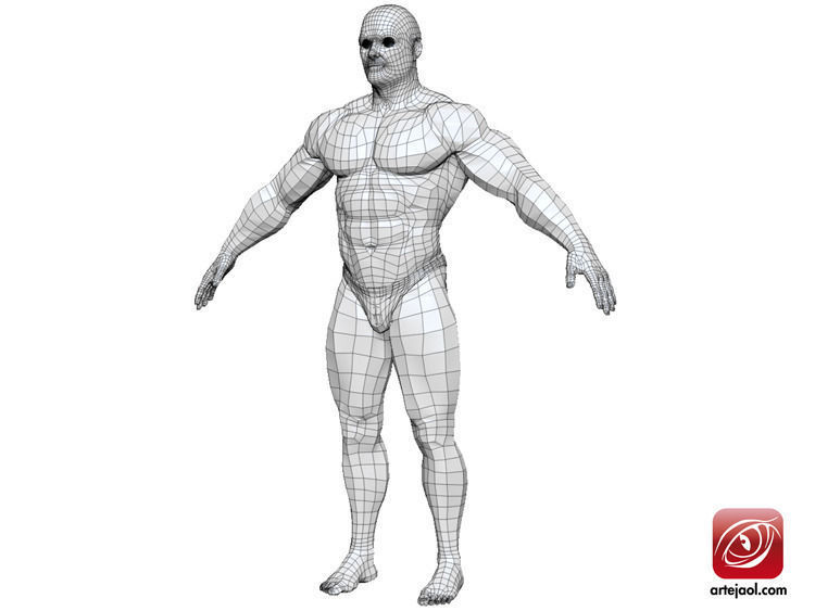 BodybuilderB male bodybuilder 3D model_5