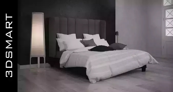 Bed bedroom with