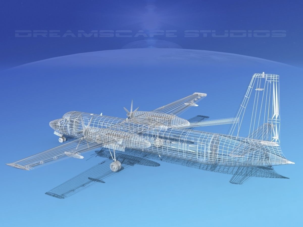Fokker 50 Air Baltic 3D model_16