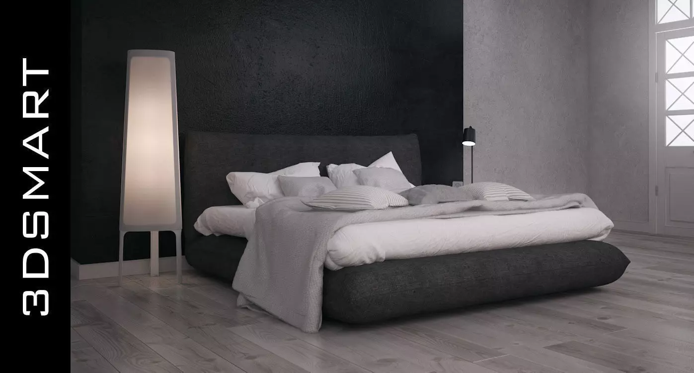 Bed smart 3D model_0