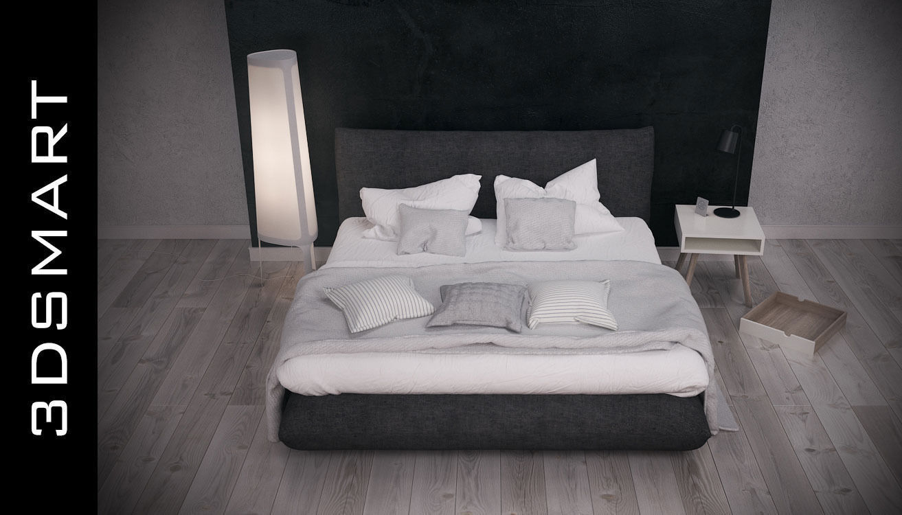 Bed smart 3D model_1