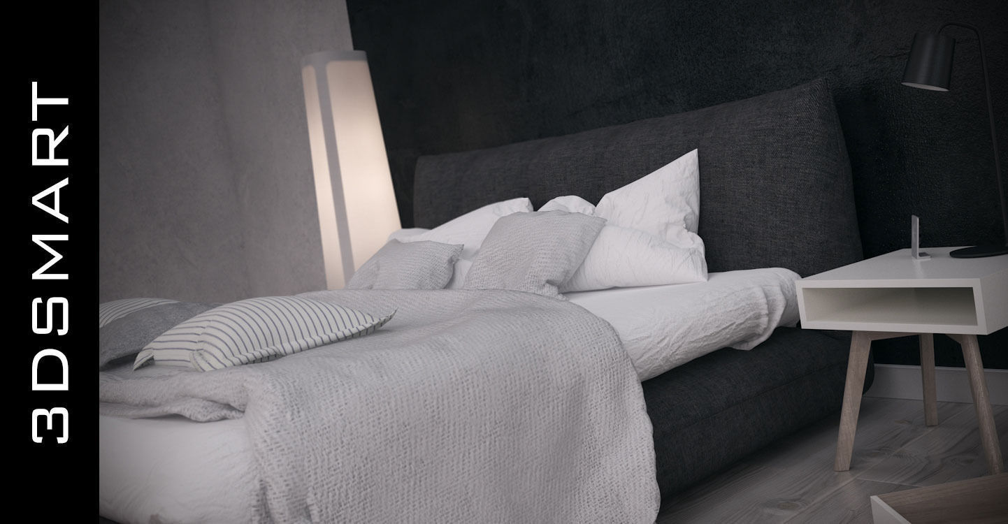 Bed smart 3D model_2