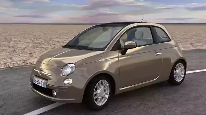 Fiat 500 3D model