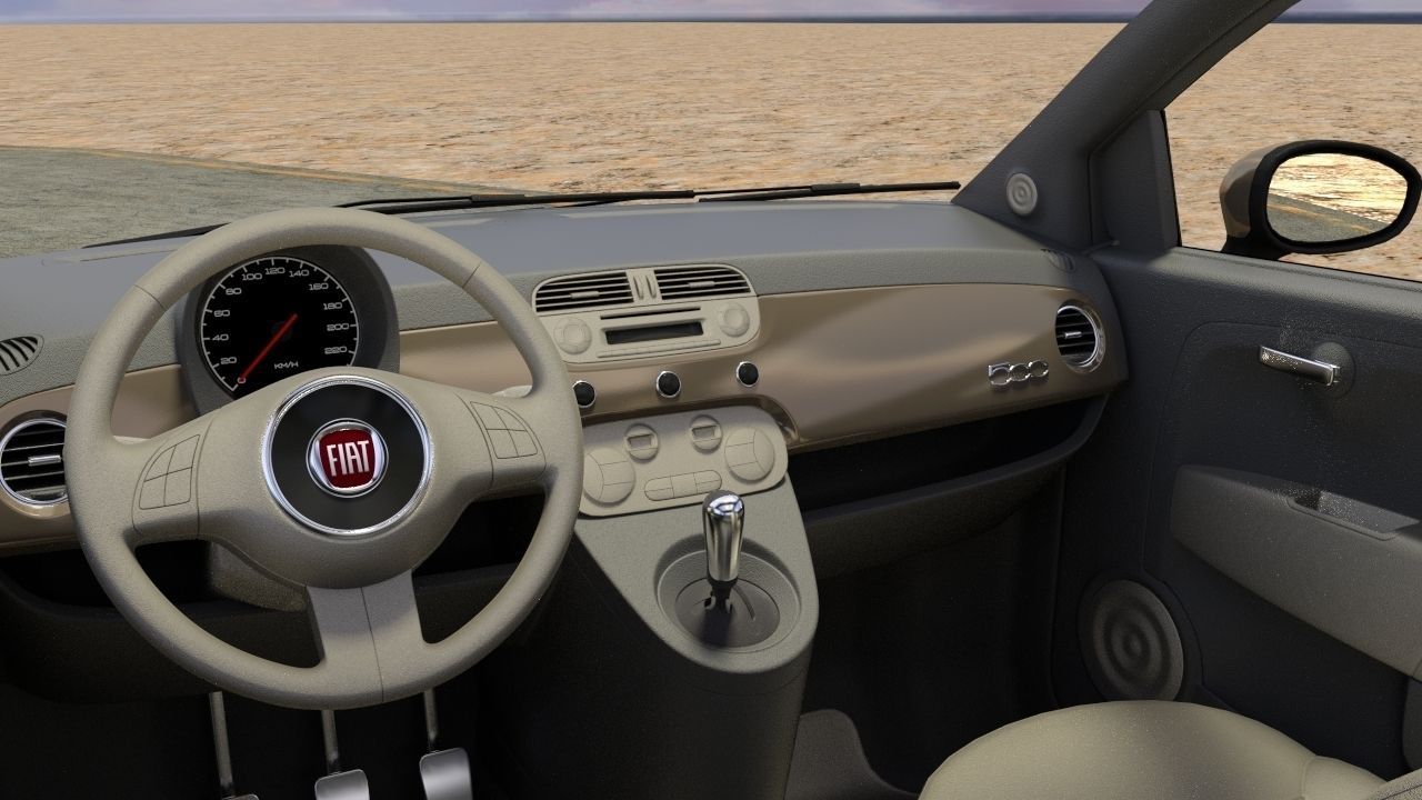 Fiat 500 3D model_5