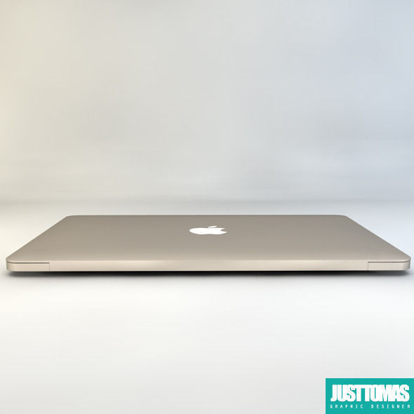 Apple MacBook 2015 Low-poly 3D model_4