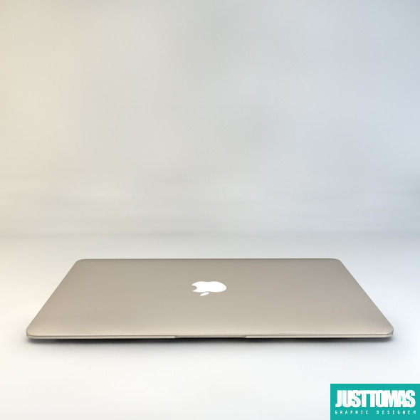 Apple MacBook 2015 Low-poly 3D model_2